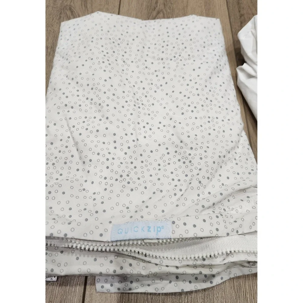 Quick‎ Zip Crib Sheet Set 100% Cotton Fitted Toddler Bedding 1 base 2 sheets